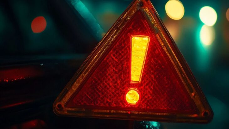 Voyant de la voiture triangle rouge avec point d'exclamation : guide pour les conducteurs