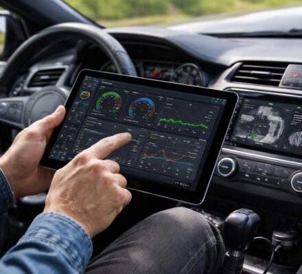 découvrez comment diagnostiquer votre véhicule en temps réel avec une tablette tactile microsoft grâce à notre guide complet sur le diagnostic obd2 en route.
