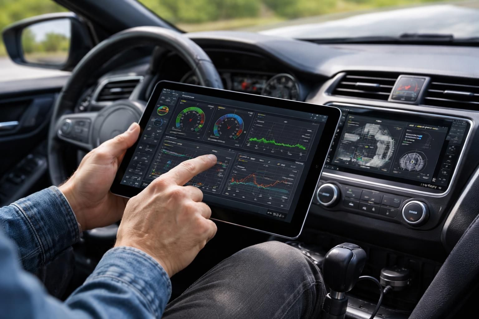 découvrez comment diagnostiquer votre véhicule en temps réel avec une tablette tactile microsoft grâce à notre guide complet sur le diagnostic obd2 en route.