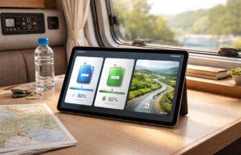 découvrez comment optimiser l'utilisation de votre tablette samsung en camping-car pour gérer l'eau, la batterie, l'itinéraire et vos applications essentielles en toute simplicité.