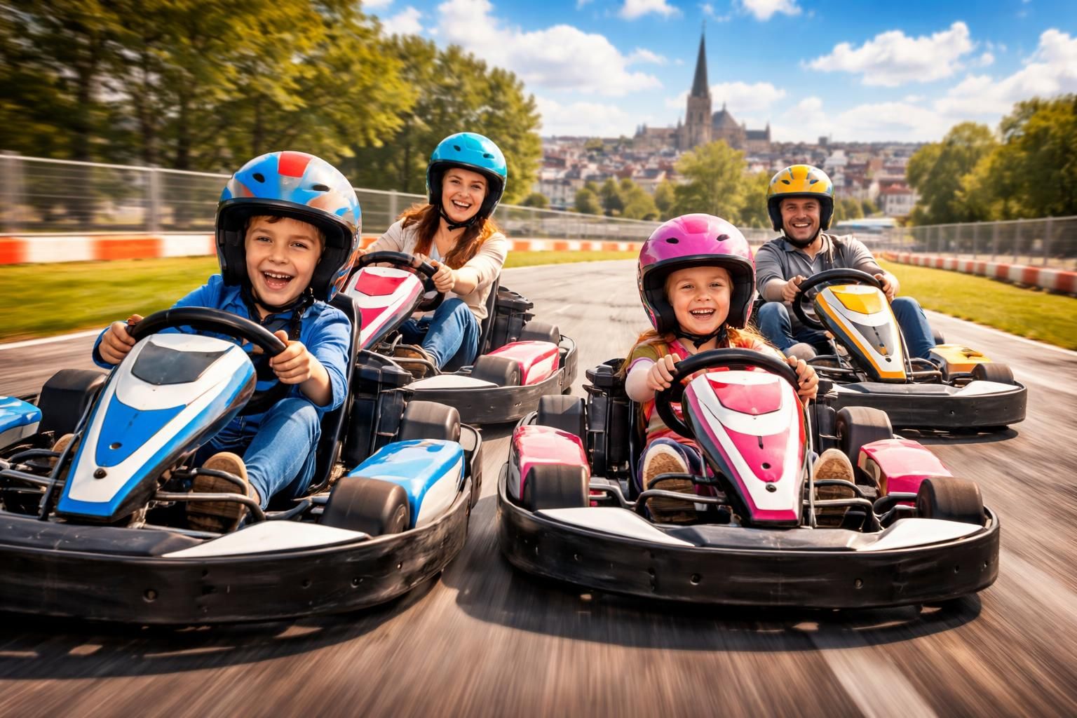 vivez une expérience inoubliable en famille avec le karting à valenciennes. piste sécurisée, sensations fortes et fun assuré pour petits et grands !