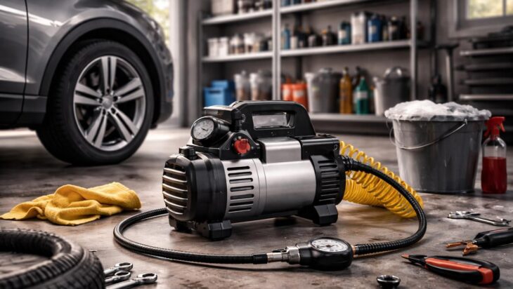 mini compresseur 220v idéal pour véhicules : facile à utiliser pour gonflage, nettoyage et petits travaux au garage. compact et performant pour toutes vos réparations.