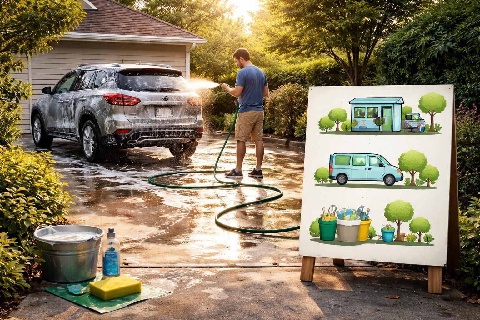 découvrez si vous pouvez laver votre voiture dans votre cour et explorez des alternatives respectueuses de l'environnement pour nettoyer votre véhicule efficacement.