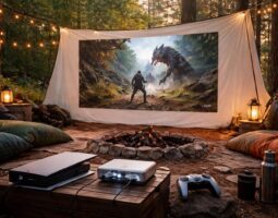 découvrez comment transformer votre campement en salle de jeux avec le mini vidéoprojecteur acer. profitez d'une expérience gaming immersive et un setup facile pour jouer en grand partout.