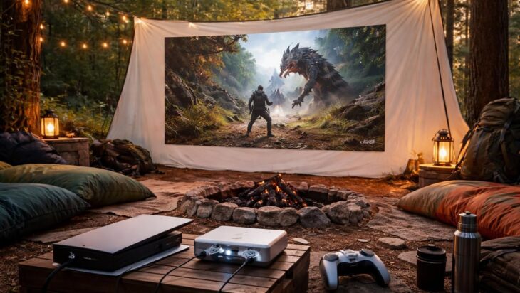 découvrez comment transformer votre campement en salle de jeux avec le mini vidéoprojecteur acer. profitez d'une expérience gaming immersive et un setup facile pour jouer en grand partout.