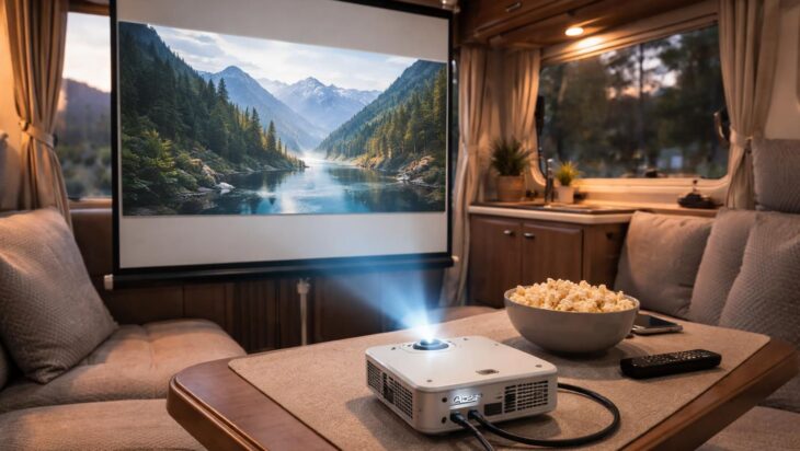 découvrez le mini vidéoprojecteur acer, le cinéma de poche idéal pour votre camping-car. test d'usage complet pour profiter de vos films n'importe où.