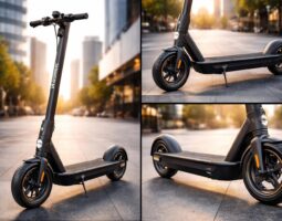 découvrez la trotinnette électrique noire nav-v40 de navee, alliant design moderne et performances impressionnantes pour des déplacements urbains rapides et stylés.