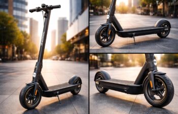 découvrez la trotinnette électrique noire nav-v40 de navee, alliant design moderne et performances impressionnantes pour des déplacements urbains rapides et stylés.